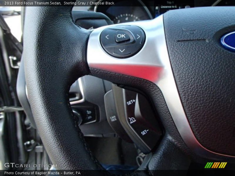 Sterling Gray / Charcoal Black 2013 Ford Focus Titanium Sedan
