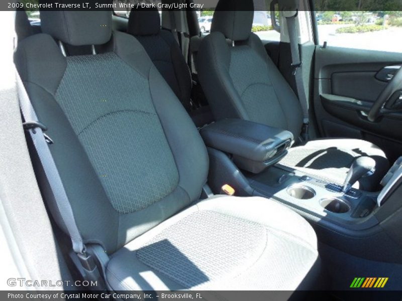 Summit White / Dark Gray/Light Gray 2009 Chevrolet Traverse LT