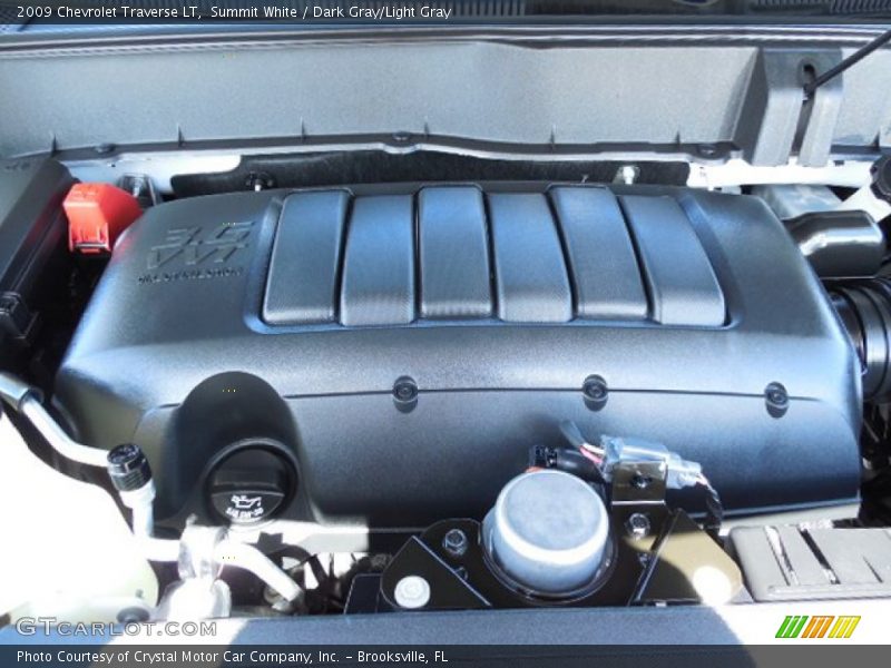 Summit White / Dark Gray/Light Gray 2009 Chevrolet Traverse LT