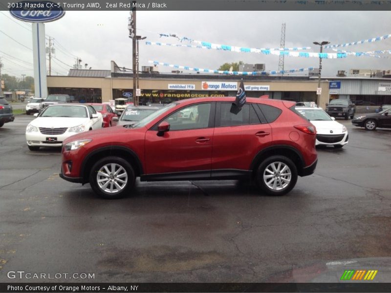 Zeal Red Mica / Black 2013 Mazda CX-5 Touring AWD