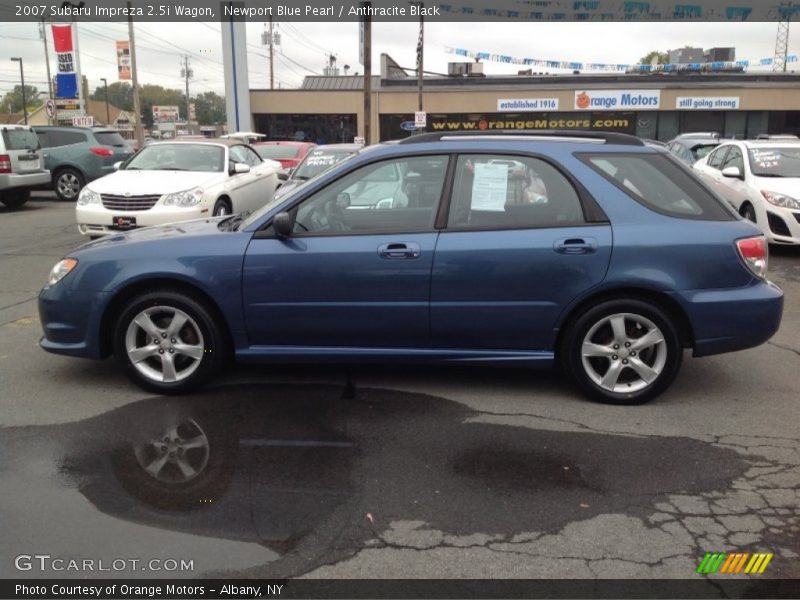 Newport Blue Pearl / Anthracite Black 2007 Subaru Impreza 2.5i Wagon