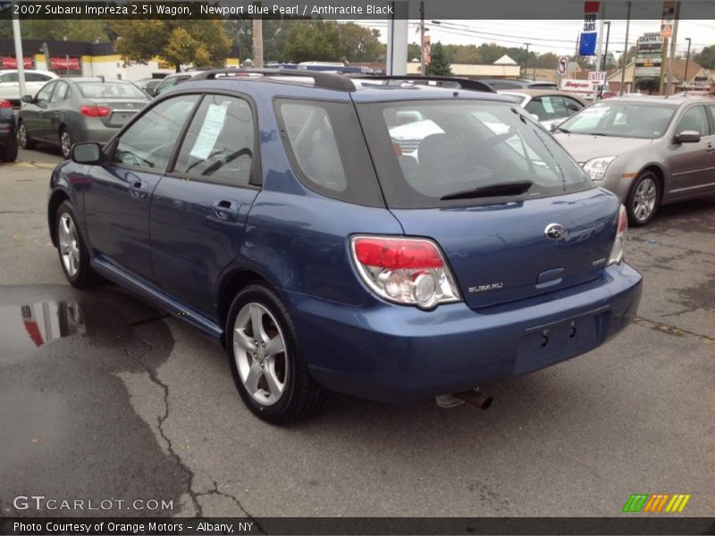 Newport Blue Pearl / Anthracite Black 2007 Subaru Impreza 2.5i Wagon