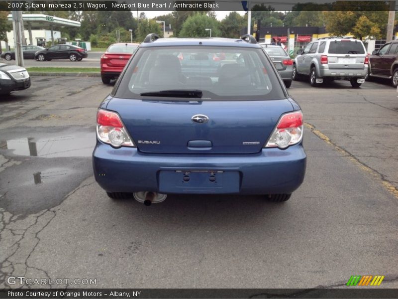 Newport Blue Pearl / Anthracite Black 2007 Subaru Impreza 2.5i Wagon