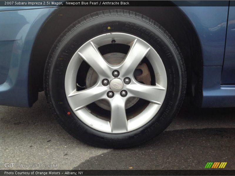 Newport Blue Pearl / Anthracite Black 2007 Subaru Impreza 2.5i Wagon