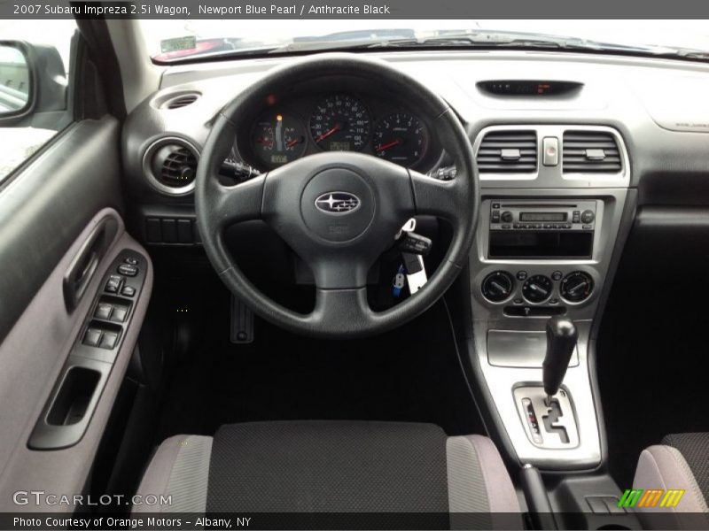 Newport Blue Pearl / Anthracite Black 2007 Subaru Impreza 2.5i Wagon