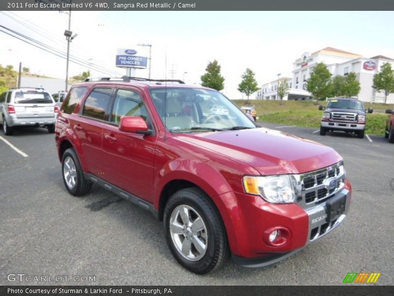 Sangria Red Metallic / Camel 2011 Ford Escape Limited V6 4WD