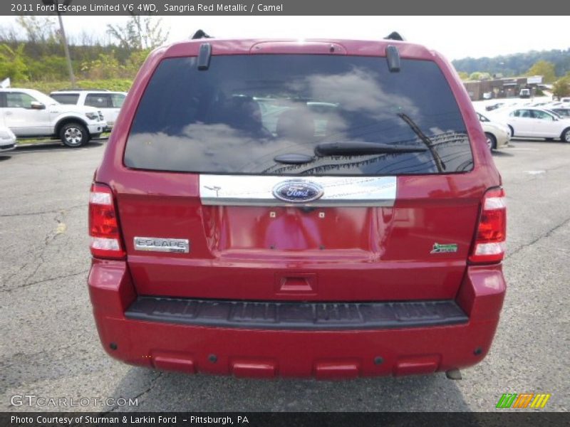 Sangria Red Metallic / Camel 2011 Ford Escape Limited V6 4WD