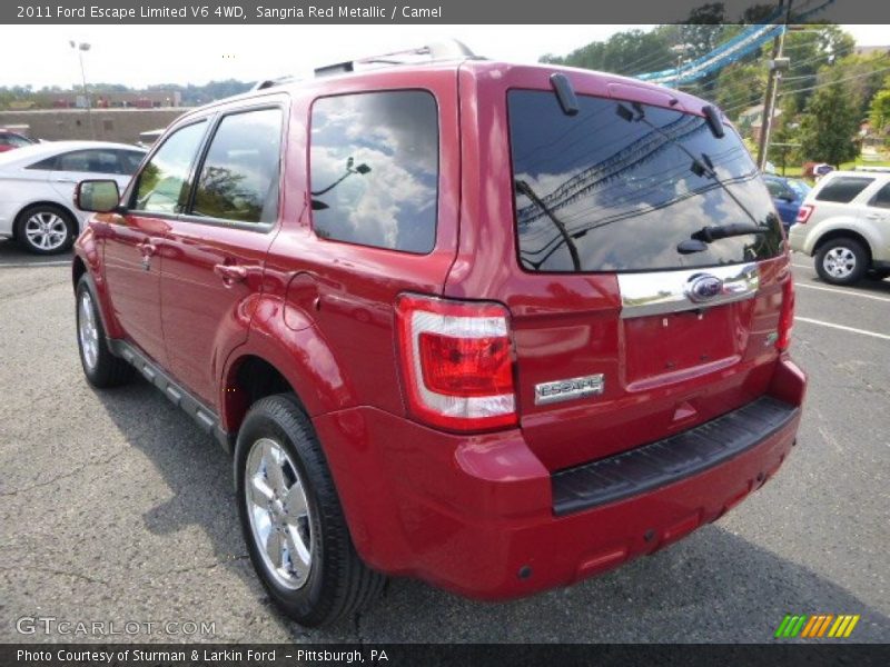 Sangria Red Metallic / Camel 2011 Ford Escape Limited V6 4WD