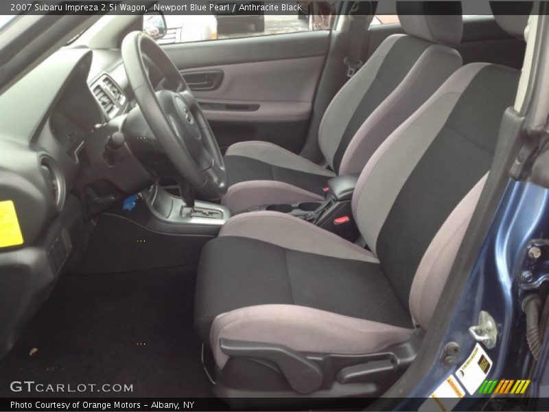 Newport Blue Pearl / Anthracite Black 2007 Subaru Impreza 2.5i Wagon