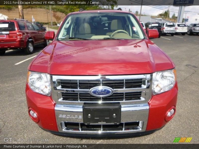 Sangria Red Metallic / Camel 2011 Ford Escape Limited V6 4WD