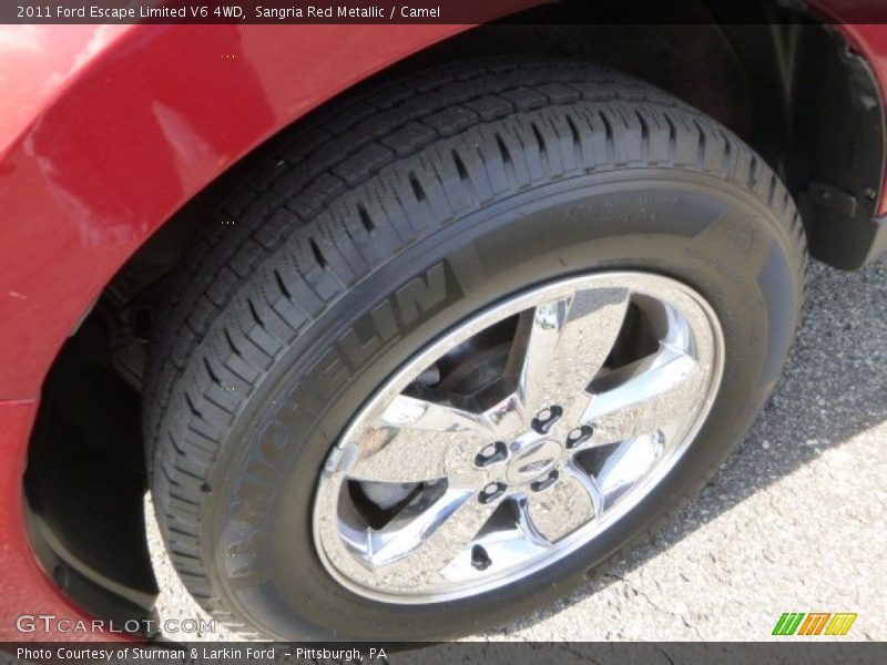 Sangria Red Metallic / Camel 2011 Ford Escape Limited V6 4WD