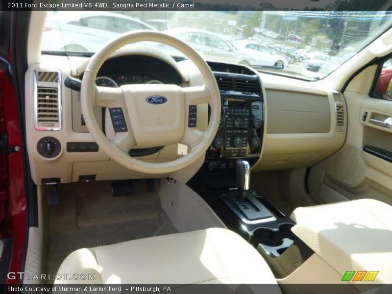 Sangria Red Metallic / Camel 2011 Ford Escape Limited V6 4WD