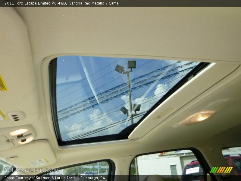 Sangria Red Metallic / Camel 2011 Ford Escape Limited V6 4WD