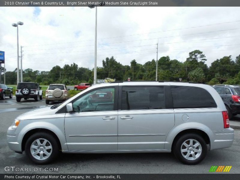 Bright Silver Metallic / Medium Slate Gray/Light Shale 2010 Chrysler Town & Country LX