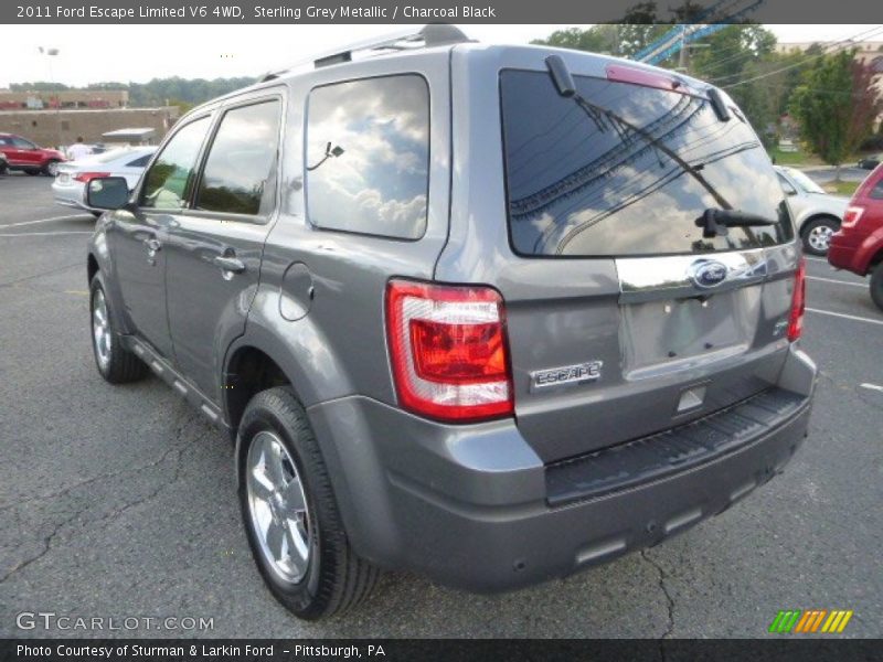 Sterling Grey Metallic / Charcoal Black 2011 Ford Escape Limited V6 4WD