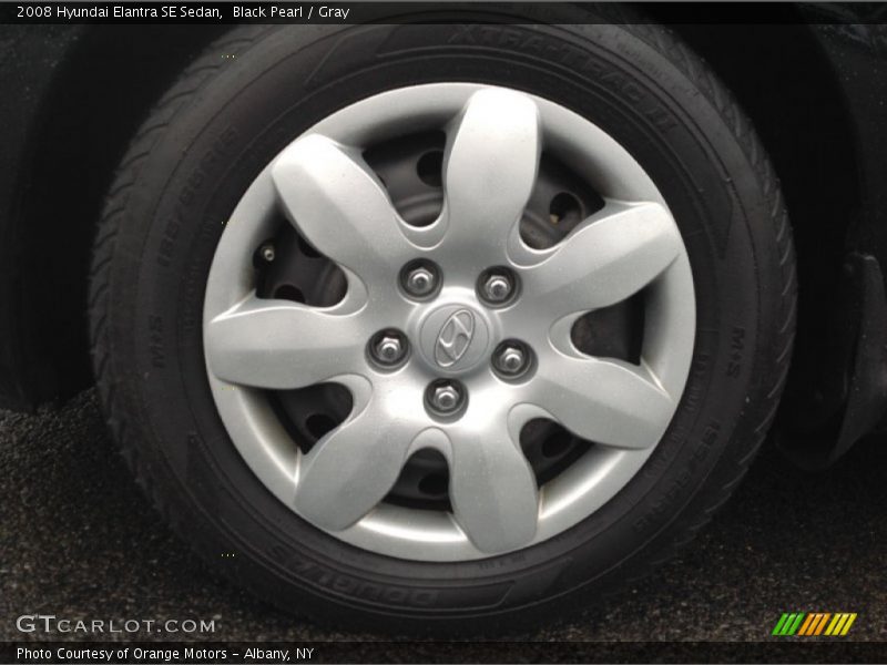 Black Pearl / Gray 2008 Hyundai Elantra SE Sedan