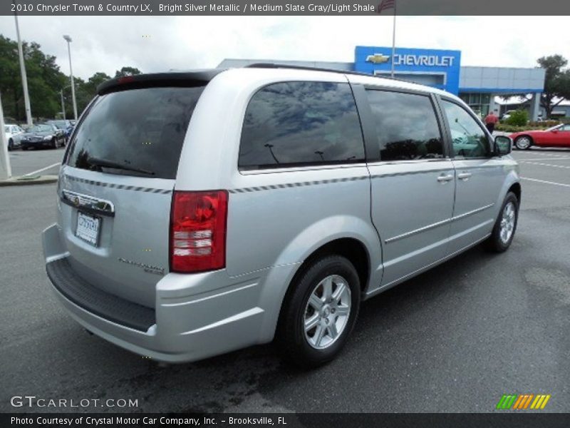 Bright Silver Metallic / Medium Slate Gray/Light Shale 2010 Chrysler Town & Country LX