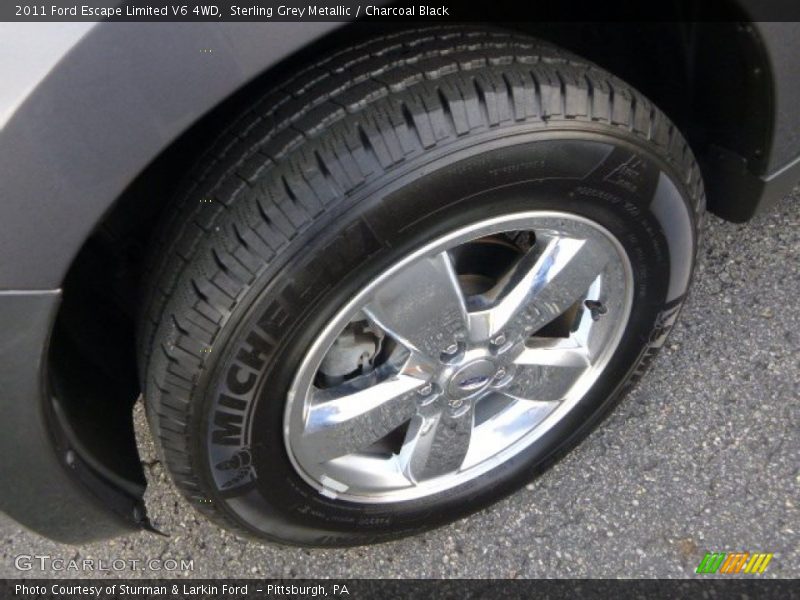Sterling Grey Metallic / Charcoal Black 2011 Ford Escape Limited V6 4WD