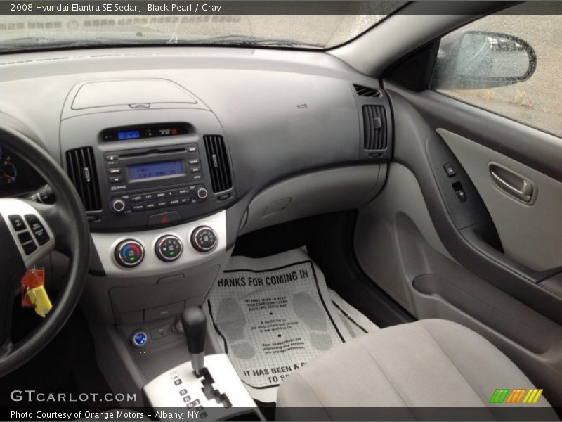 Black Pearl / Gray 2008 Hyundai Elantra SE Sedan