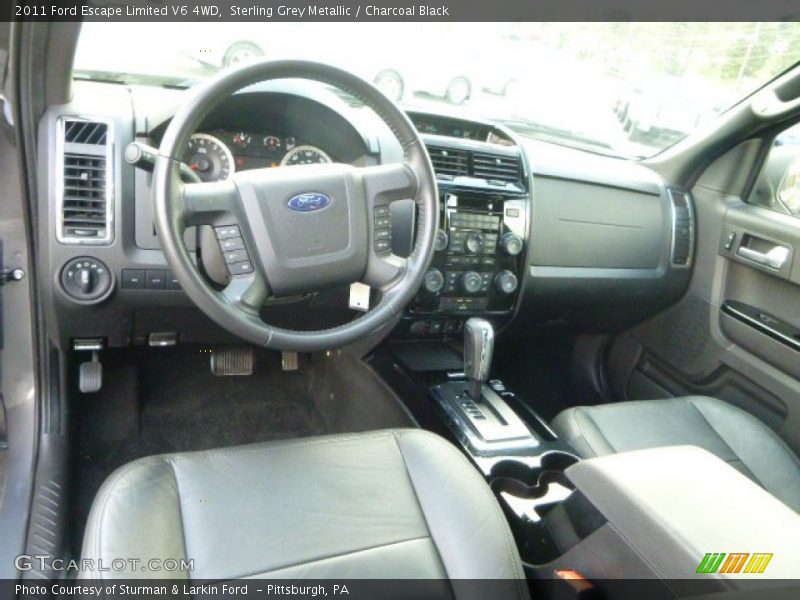 Sterling Grey Metallic / Charcoal Black 2011 Ford Escape Limited V6 4WD