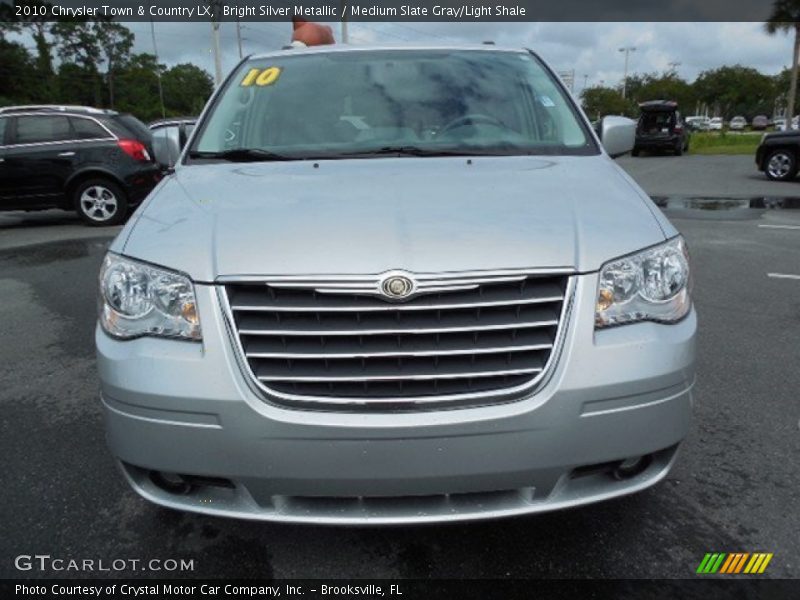 Bright Silver Metallic / Medium Slate Gray/Light Shale 2010 Chrysler Town & Country LX