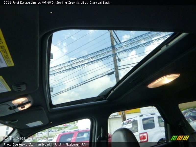 Sterling Grey Metallic / Charcoal Black 2011 Ford Escape Limited V6 4WD