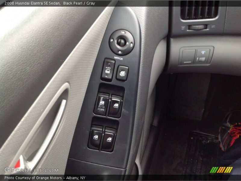 Black Pearl / Gray 2008 Hyundai Elantra SE Sedan