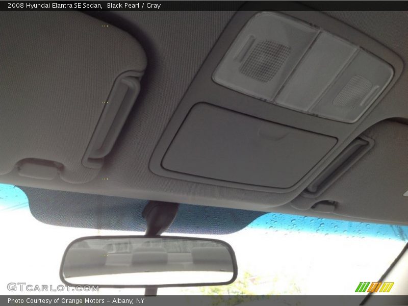 Black Pearl / Gray 2008 Hyundai Elantra SE Sedan