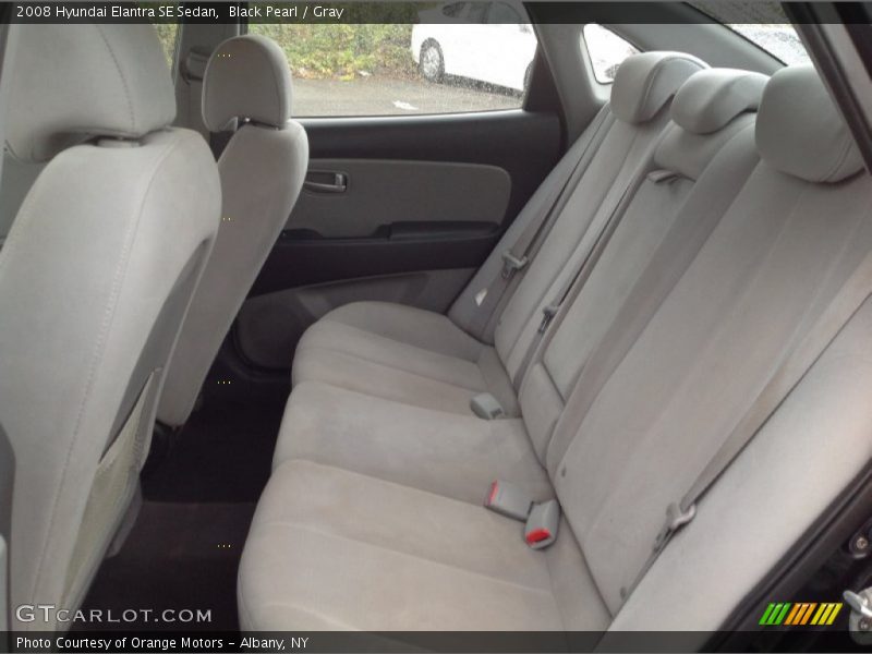 Black Pearl / Gray 2008 Hyundai Elantra SE Sedan