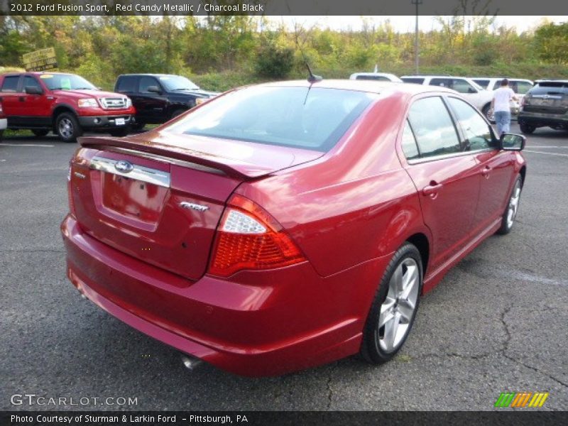 Red Candy Metallic / Charcoal Black 2012 Ford Fusion Sport