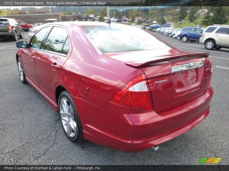 Red Candy Metallic / Charcoal Black 2012 Ford Fusion Sport