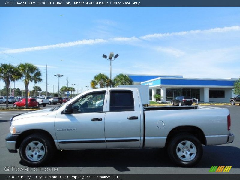 Bright Silver Metallic / Dark Slate Gray 2005 Dodge Ram 1500 ST Quad Cab