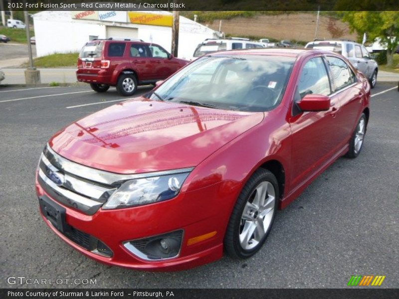 Red Candy Metallic / Charcoal Black 2012 Ford Fusion Sport