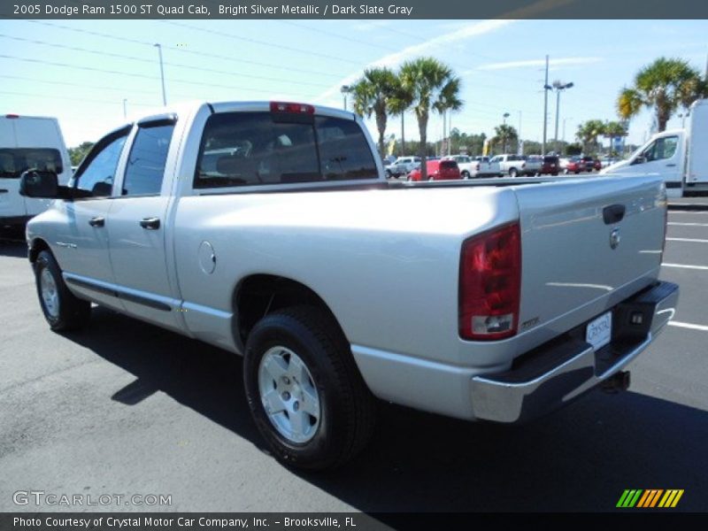 Bright Silver Metallic / Dark Slate Gray 2005 Dodge Ram 1500 ST Quad Cab