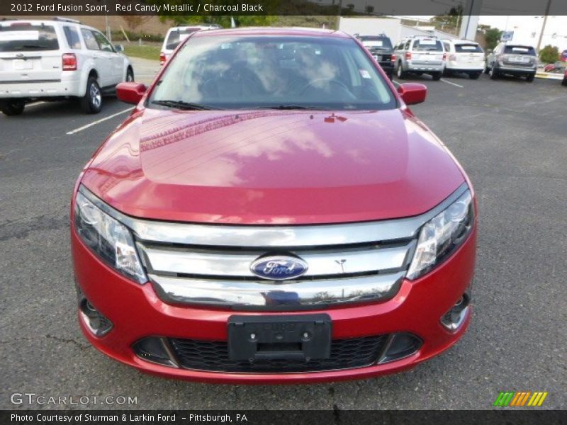 Red Candy Metallic / Charcoal Black 2012 Ford Fusion Sport