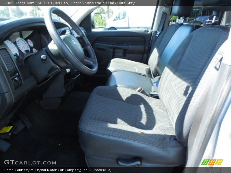 Bright Silver Metallic / Dark Slate Gray 2005 Dodge Ram 1500 ST Quad Cab