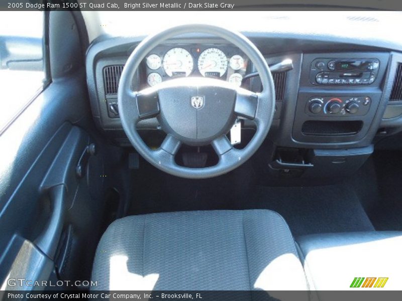 Bright Silver Metallic / Dark Slate Gray 2005 Dodge Ram 1500 ST Quad Cab