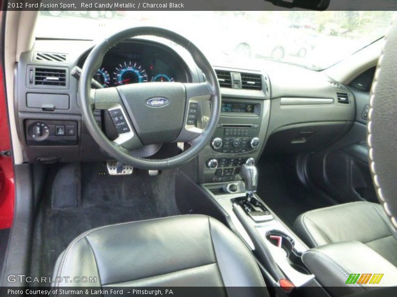 Red Candy Metallic / Charcoal Black 2012 Ford Fusion Sport