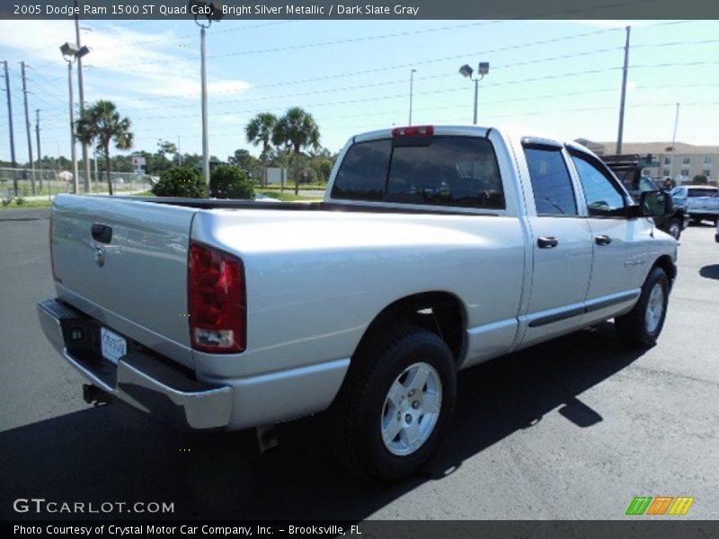Bright Silver Metallic / Dark Slate Gray 2005 Dodge Ram 1500 ST Quad Cab