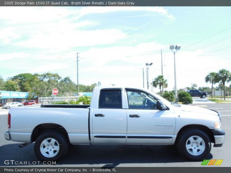 Bright Silver Metallic / Dark Slate Gray 2005 Dodge Ram 1500 ST Quad Cab