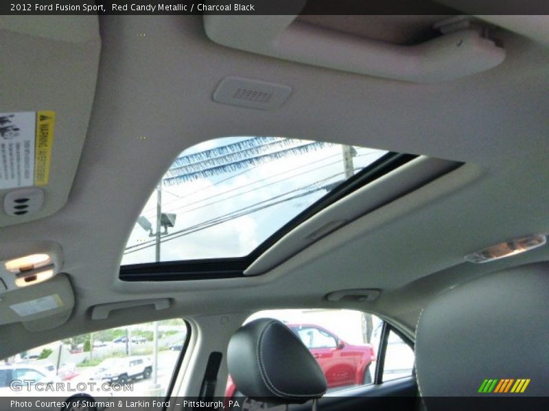 Red Candy Metallic / Charcoal Black 2012 Ford Fusion Sport