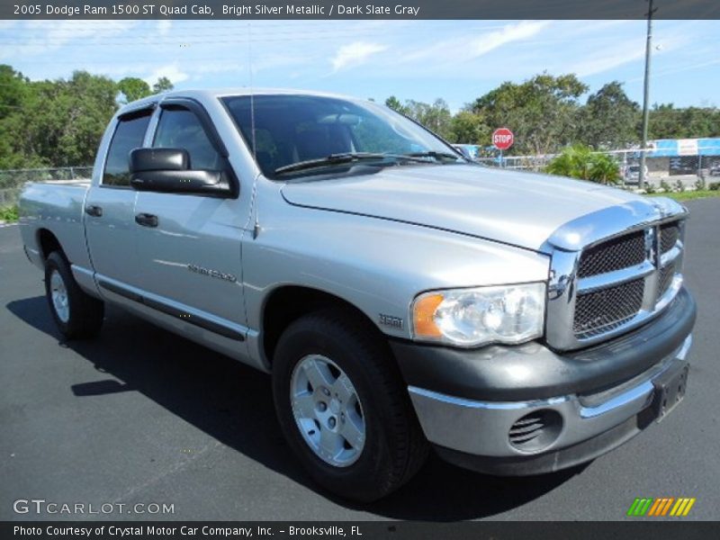 Bright Silver Metallic / Dark Slate Gray 2005 Dodge Ram 1500 ST Quad Cab