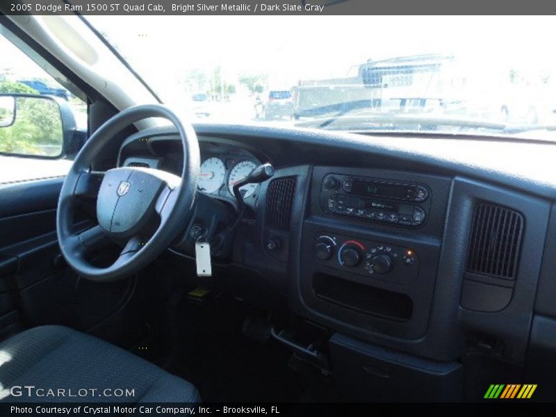 Bright Silver Metallic / Dark Slate Gray 2005 Dodge Ram 1500 ST Quad Cab