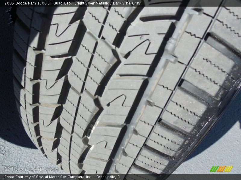 Bright Silver Metallic / Dark Slate Gray 2005 Dodge Ram 1500 ST Quad Cab