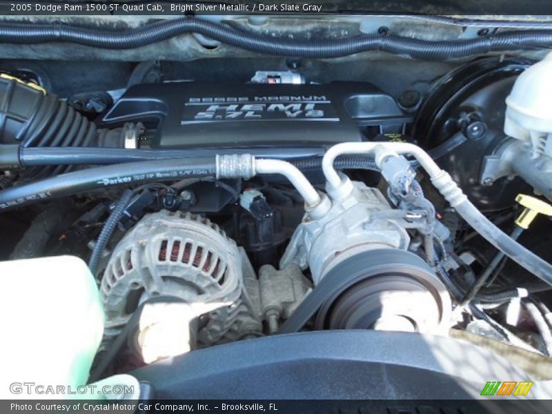 Bright Silver Metallic / Dark Slate Gray 2005 Dodge Ram 1500 ST Quad Cab