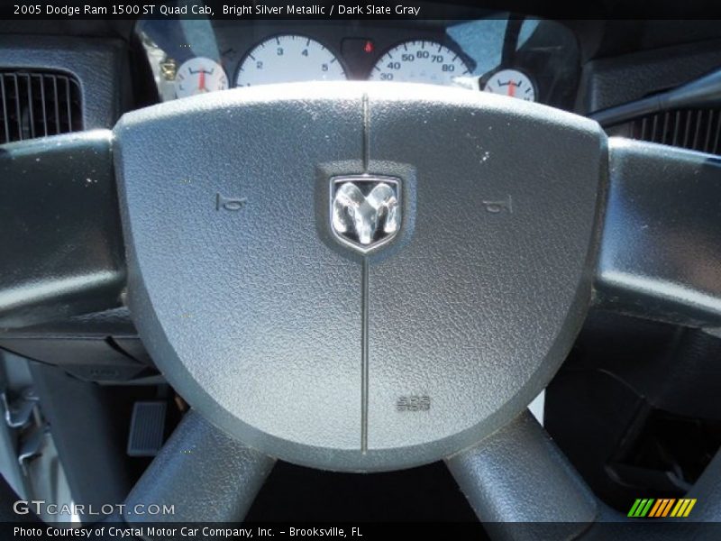 Bright Silver Metallic / Dark Slate Gray 2005 Dodge Ram 1500 ST Quad Cab