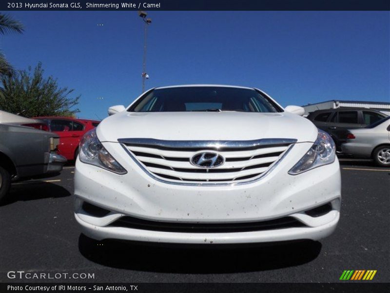 Shimmering White / Camel 2013 Hyundai Sonata GLS