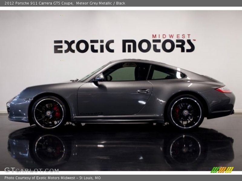 Meteor Grey Metallic / Black 2012 Porsche 911 Carrera GTS Coupe