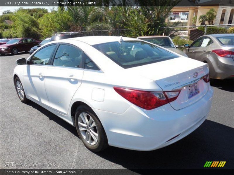 Shimmering White / Camel 2013 Hyundai Sonata GLS