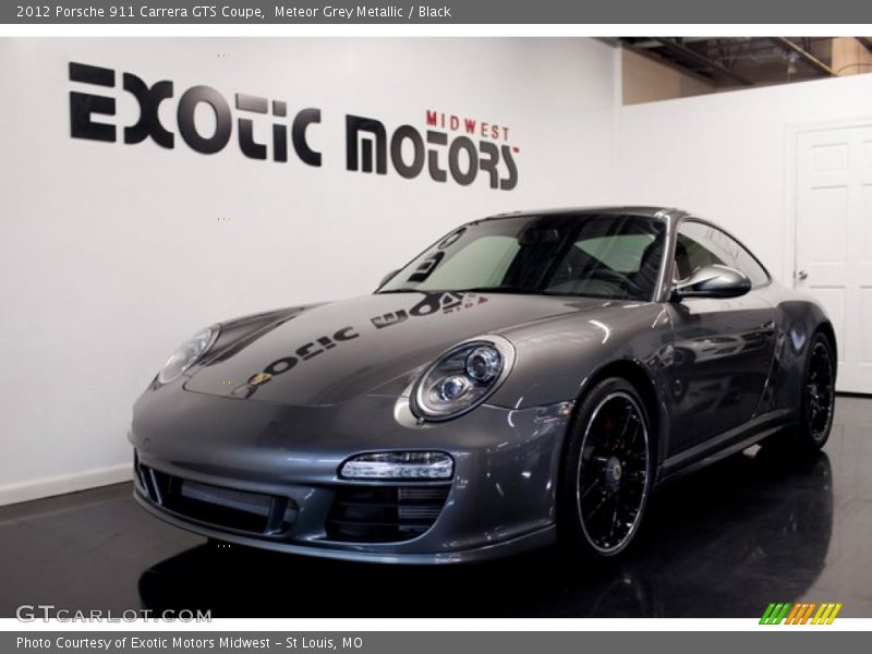 Meteor Grey Metallic / Black 2012 Porsche 911 Carrera GTS Coupe